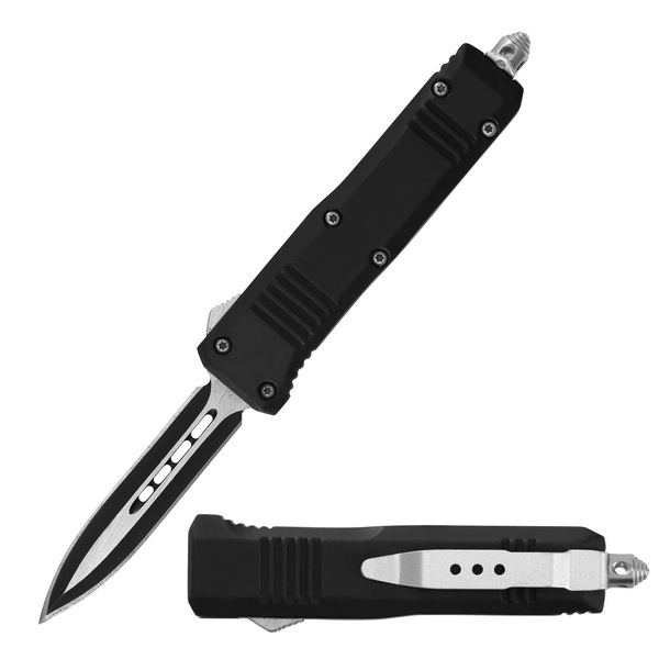 TX1537 Black Steel Dagger OTF Switchblade Knife TX1537 Black Steel Dagger OTF Switchblade Knife