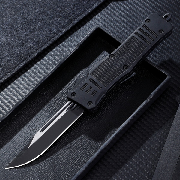 Delta Force Black Phantom DA OTF Automatic Knife Black Drop Point Supplier