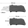 Aluminum & Carbon Fiber Handle OTF Utility Knife