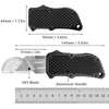  Edc Lightweight Alu OTF Box Cutter Razor Knife
