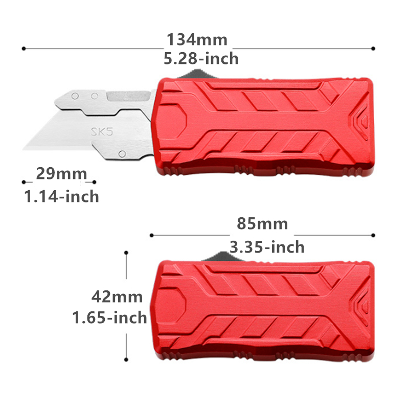 OTF Automatic Razor Knife Utility Blade Box Cutter