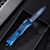 112SBLDMDP – 4.15″ Blue Titanium Dagger Blade OTF Knife