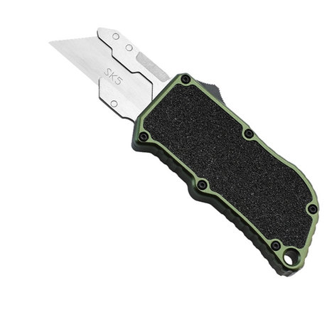 Aluminum & Sandpaper Handle OTF Box Cutter