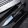 Tactical Black Carbon Fiber OTF Switchblade Knife