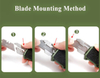 Aluminum & Sandpaper Handle OTF Box Cutter