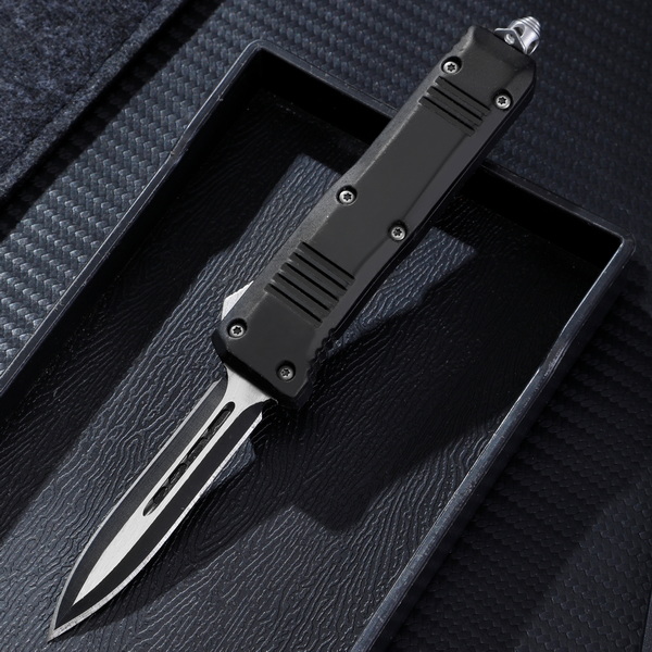 Black Steel Dagger OTF Switchblade Knife Supplier