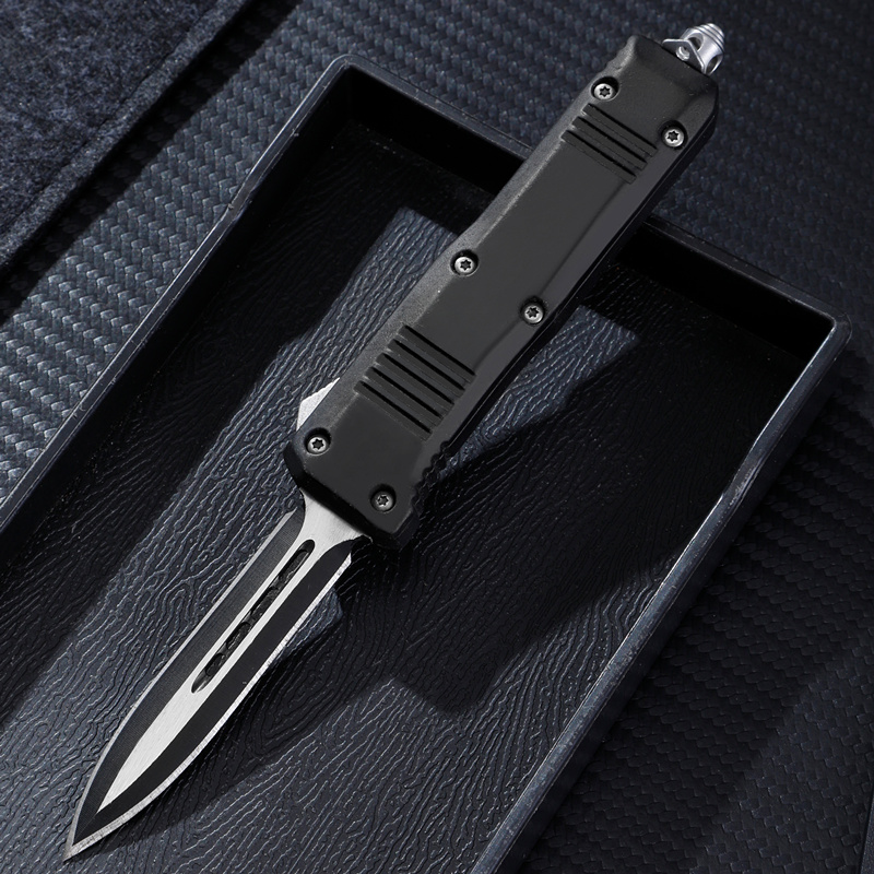 Black Steel Dagger OTF Switchblade Knife