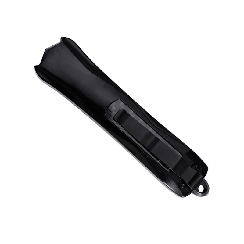 Tactical Black Carbon Fiber OTF Switchblade Knife