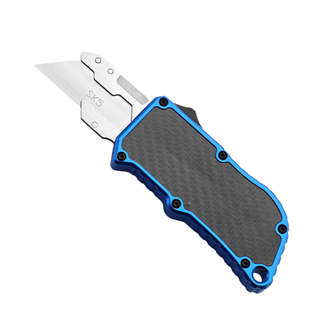 Aluminum & Carbon Fiber Handle OTF Utility Knife