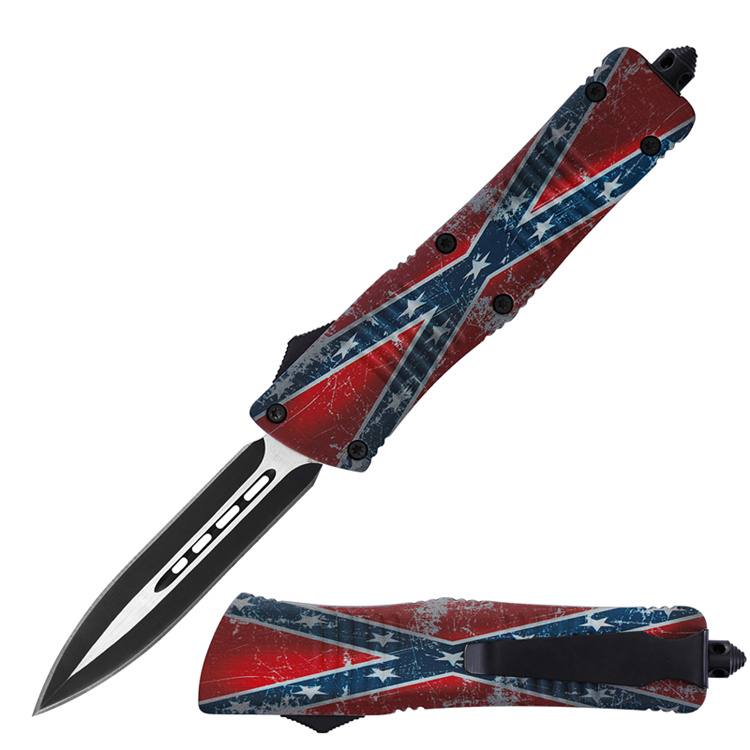 Stars And Bars Dual Action OTF Knife