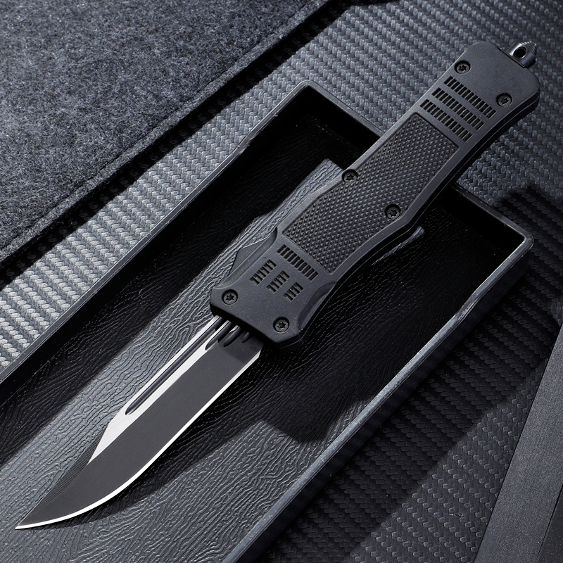 Delta Force Black Phantom D/A OTF Automatic Black Drop Point