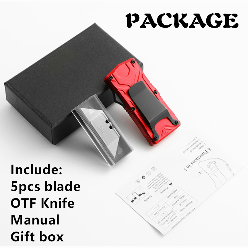 OTF Automatic Razor Knife Utility Blade Box Cutter