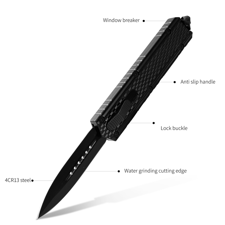 Stealth Black OTF Knife